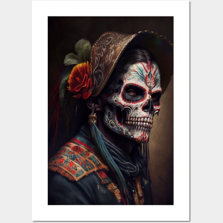 Day of the dead V3 - Men Oil paint Posters and Art